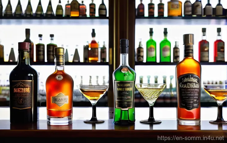 소믈리에가 알아야 할 칵테일 베이스 - **The Aromatic World of Gin Mixology:** A close-up shot of a bartender's hands, in their late 20s to...