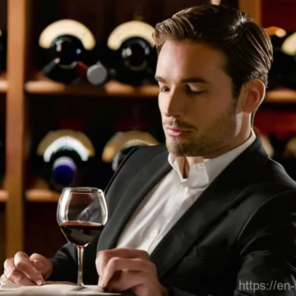 소믈리에로서 성장하는 법 - **Prompt 1: The Focused Palate - Sommelier in Blind Tasting**
    "A professional sommelier, a perso...